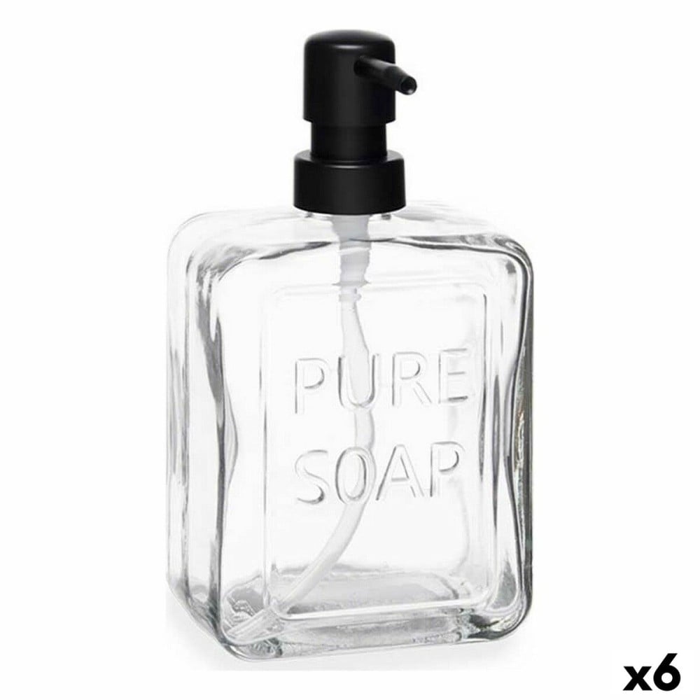 Seifenspender Berilo B5463U-1-361 Pure Soap Durchsichtig Kristall Kunststoff 570 ml 10 x 18 x 6 cm (6 Stück)