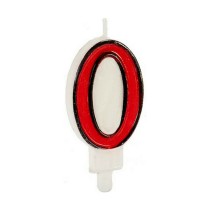 Candle CL14A0030 CL14A0030 Birthday Number 0 (12 Units)