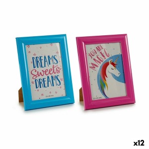 Fotorahmen Gift Decor 635892-2 635892-2 Glas polystyrol Einhorn (12 Stück)