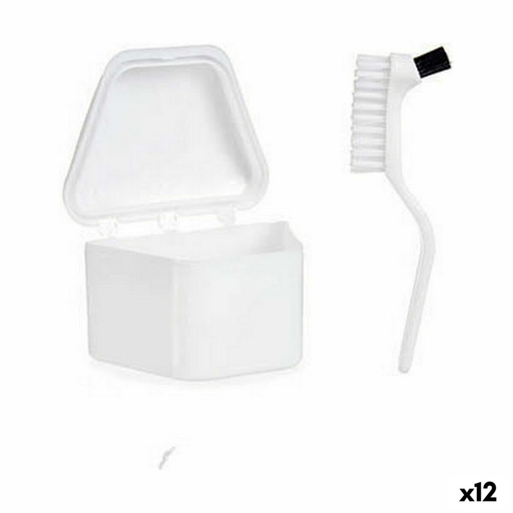 Set für Zahnprothesen Berilo 37589 37589 Weiß Polypropylen (12 Stück)