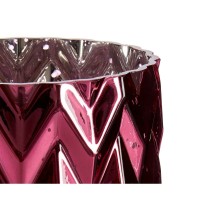 Vase Gift Decor V1220MMS-5 V1220MMS-5 Pink Crystal Ear (of wheat) Engraving 11,3 x 19,5 x 11,3 cm (6 Units)