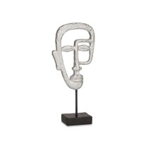 Deko-Figur Gift Decor YZ211912-3 YZ211912-3 Silberfarben Silber Gesicht 19,5 x 38 x 10,5 cm (4 Stück)