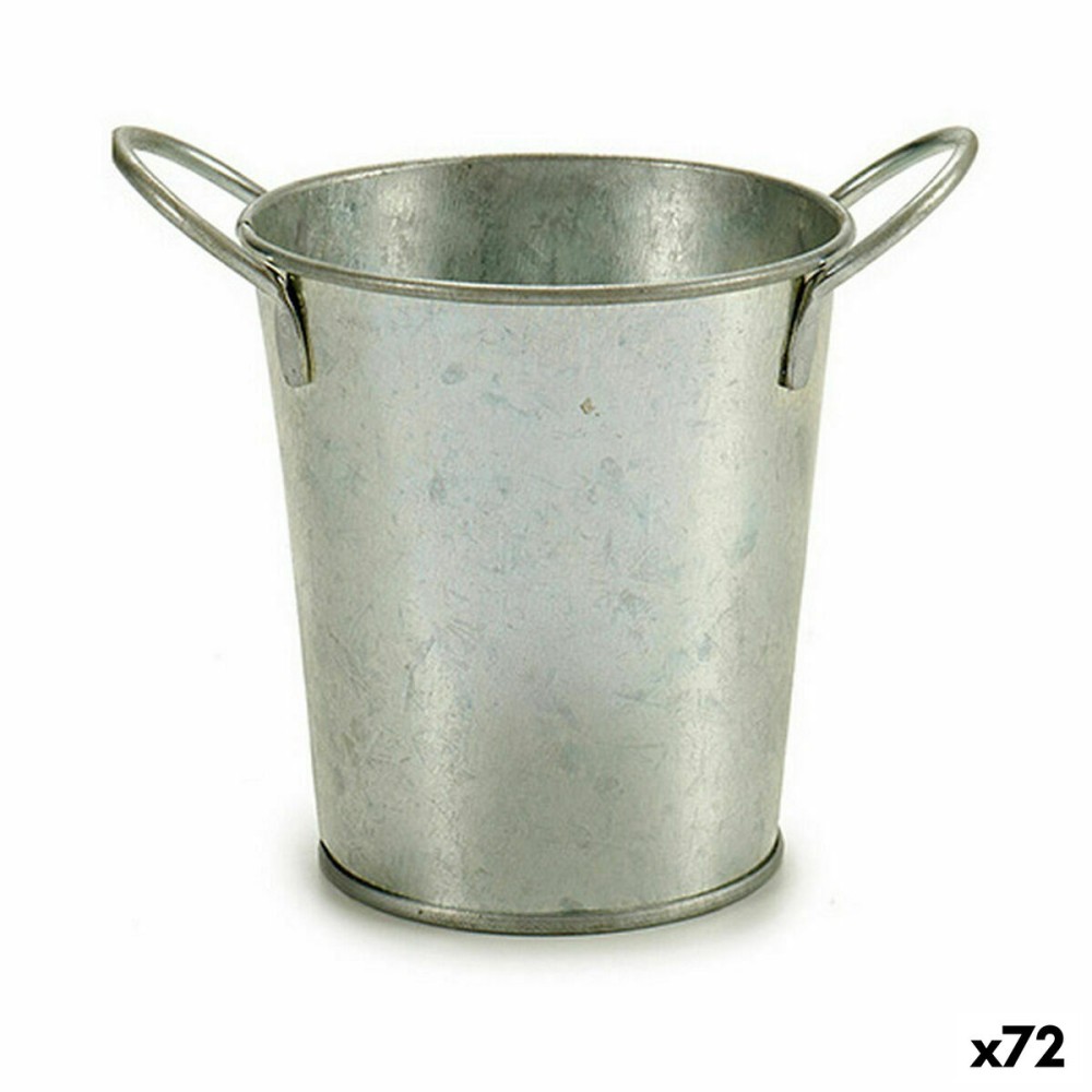 Blumentopf Ibergarden A52000-B A52000-B Silberfarben Zink Würfel 16 x 12 x 11 cm (72 Stück)
