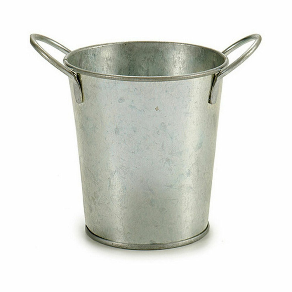 Planter Ibergarden A52000-B A52000-B Silver Zinc Bucket 16 x 12 x 11 cm (72 Units)