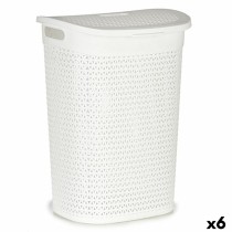 Wäschekorb Kipit 4790-3 4790-3 Weiß Kunststoff 60 L 43,5 x 57,5 x 34 cm 43,5 x 57 x 34 cm (6 Stück)