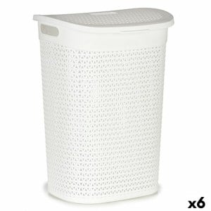 Wäschekorb Kipit 4790-3 4790-3 Weiß Kunststoff 60 L 43,5 x 57,5 x 34 cm 43,5 x 57 x 34 cm (6 Stück)
