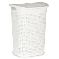 Laundry Basket Kipit 4790-3 4790-3 White Plastic 60 L 43,5 x 57,5 x 34 cm 43,5 x 57 x 34 cm (6 Units)
