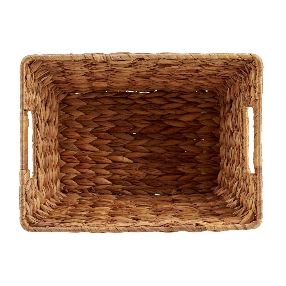 Basket Gift Decor SF28052S SF28052S Brown Metal Water hyacinth (12 Units)