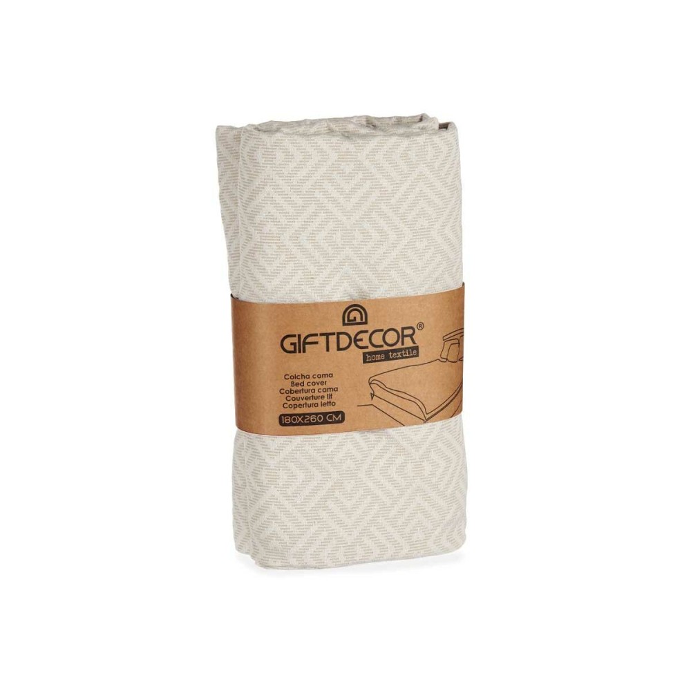 Bedspread (quilt) Gift Decor BETA 11 - 180 BETA 11 - 180 Beige 180 x 260 cm Geometric (4 Units)