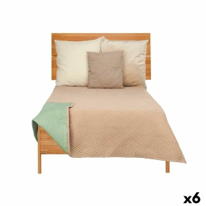 Reversible Bedspread Gift Decor 3523 3523 Green Beige 240 x 260 cm 260 x 0,3 x 240 cm (6 Units)