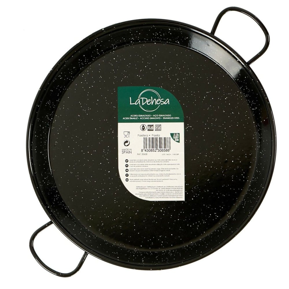 Pfanne La Dehesa 0234-LD 0234-LD Schwarz Emaillierter Edelstahl Ø 34 cm 45 x 5,5 x 34 cm (6 Stück)