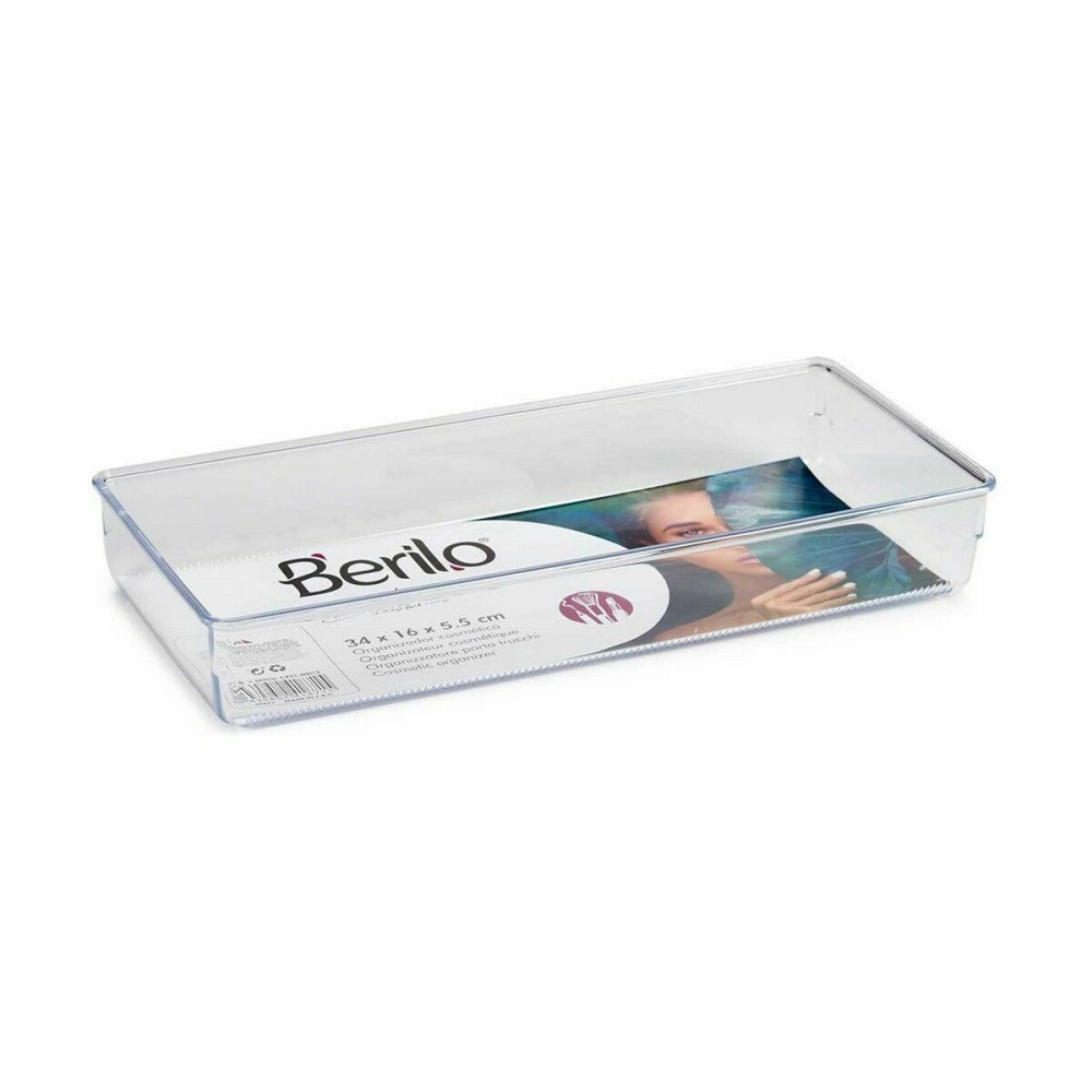 Mehrzweck-Organizer Berilo CH99113 CH99113 Durchsichtig Kunststoff 15,5 x 5,5 x 34,5 cm 34,5 x 5,5 x 15,5 cm Mehrzweck (36 Stück