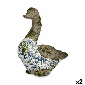 Figure décorative de jardin Ibergarden ZD18065 ZD18065 Polyrésine Canard 17 x 42 x 40 cm (2 Unités)