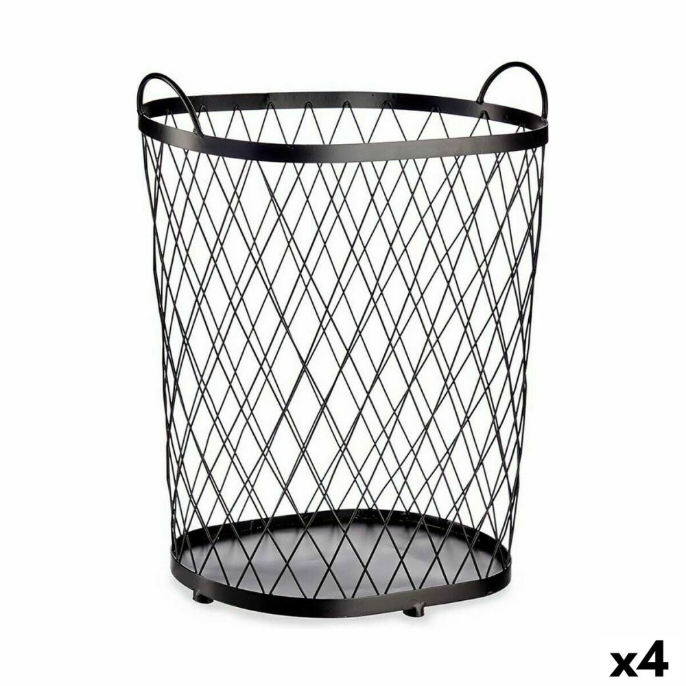 Basket Gift Decor B2608 B2608 Black Metal 40 L (4 Units)