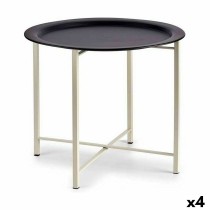 Beistelltisch Gift Decor JY19185SBW JY19185SBW Weiß Schwarz 52 x 44 x 52 cm (4 Stück)