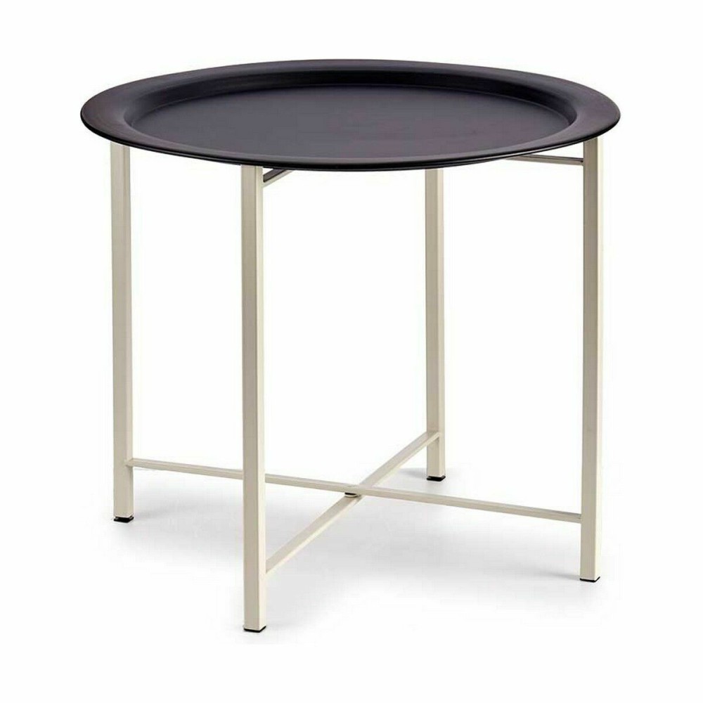 Table d'appoint Gift Decor JY19185SBW JY19185SBW Blanc Noir 52 x 44 x 52 cm (4 Unités)