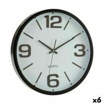 Wall Clock Gift Decor WH-6288W&B WH-6288W&B White Black Crystal Plastic 40 x 40 x 5 cm 40 x 5 x 40 cm (6 Units)