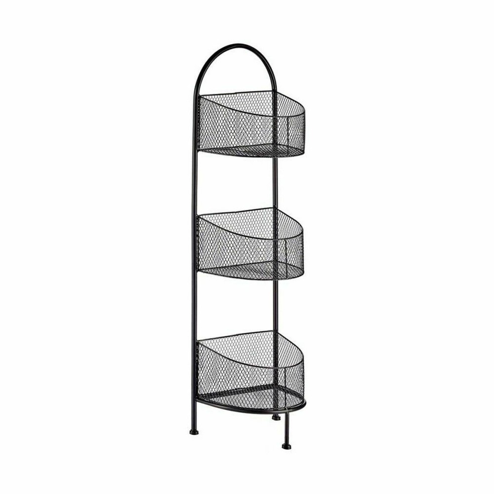 Regal Gift Decor B2607 B2607 Schwarz Metall 21,2 x 97 x 28,5 cm (4 Stück)