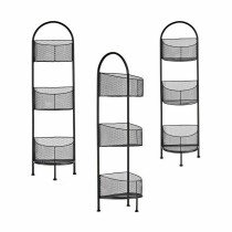 Shelves Gift Decor B2607 B2607 Black Metal 21,2 x 97 x 28,5 cm (4 Units)