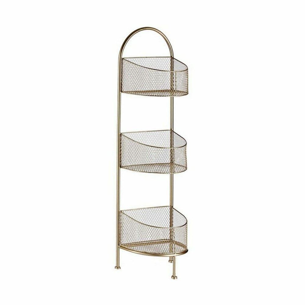 Shelves Gift Decor B2607 B2607 Golden Metal 21,2 x 97 x 28,5 cm (4 Units)