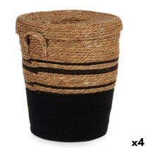 Korb Gift Decor YY21620J03S3 YY21620J03S3 Braun Schwarz Seetang (4 Stück)