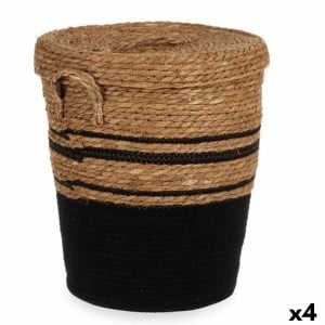 Korb Gift Decor YY21620J03S3 YY21620J03S3 Braun Schwarz Seetang (4 Stück)