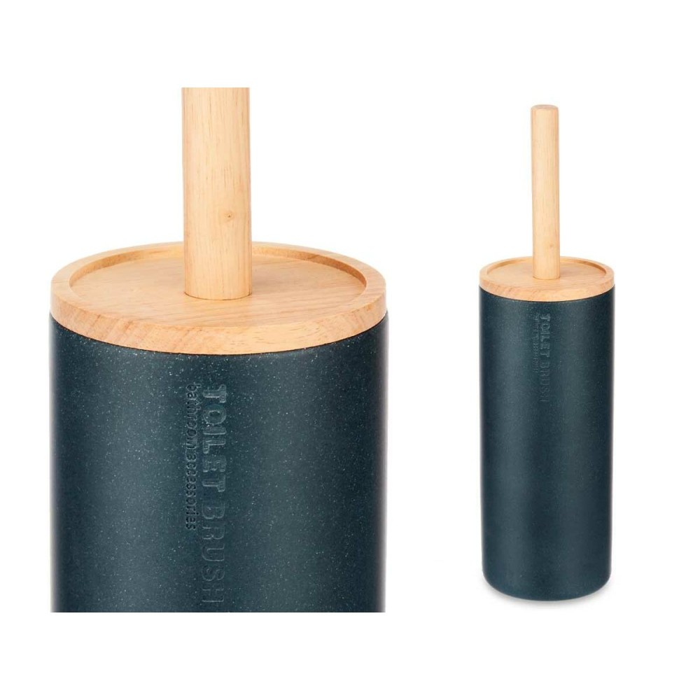 Brosse de salle de wc Berilo B5456BC-5 - 440 B5456BC-5 - 440 Noir Bois Résine 10,2 x 38 x 10,2 cm (4 Unités)