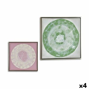 Leinwand Gift Decor 19E105B-2-1 19E105B-2-1 abstrakt 52,5 x 2,8 x 52,5 cm (4 Stück)