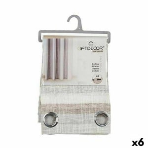 Rideau Gift Decor SLB8599-4 SLB8599-4 Gris foncé 140 x 0,1 x 260 cm Rayures