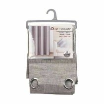 Vorhang Gift Decor SLB8538-4 SLB8538-4 Weiß Grau 140 x 0,1 x 260 cm