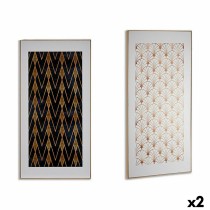 Leinwand Gift Decor 77570 77570 Geometrisch 61,5 x 3 x 121,5 cm (2 Stück)