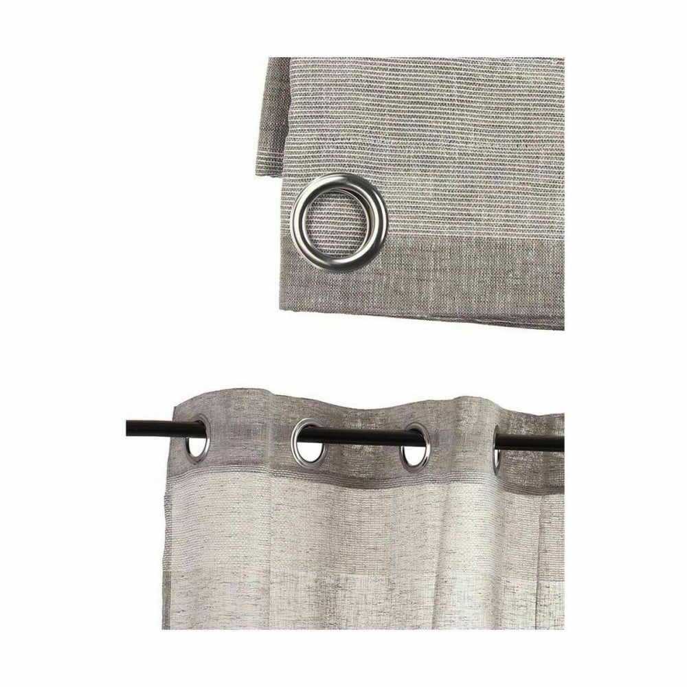 Rideau Gift Decor SLB8538-4 SLB8538-4 Blanc Gris 140 x 0,1 x 260 cm