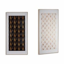Leinwand Gift Decor 77570 77570 Geometrisch 61,5 x 3 x 121,5 cm (2 Stück)