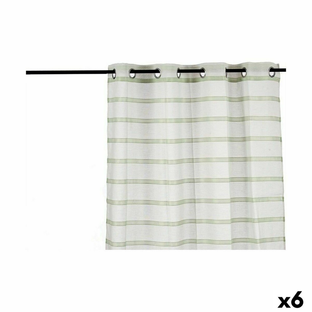 Rideau Gift Decor SLB8625 SLB8625 Vert 140 x 0,1 x 260 cm Rayures