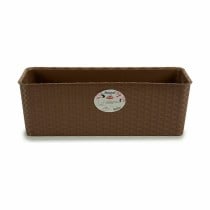 Jardinière Stefanplast 73502 73502 Marron Plastique 18 x 16 x 48,5 cm 49 x 16 x 18 cm (12 Unités)