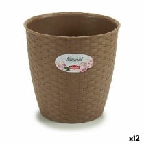 Blumentopf Stefanplast 73464 73464 Braun Kunststoff 19 x 17,5 x 19 cm (12 Stück)