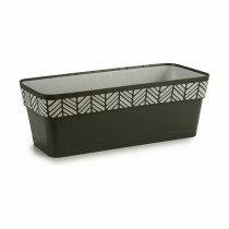 Jardinière Stefanplast 94953 Orfeo Anthracite Plastique 18 x 17 x 49,5 cm (12 Unités)
