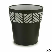 Pot auto-arrosant Stefanplast 94553 Orfeo Anthracite Plastique 25 x 25 x 25 cm (6 Unités)
