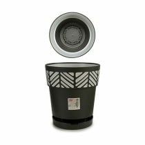 Pot auto-arrosant Stefanplast 94553 Orfeo Anthracite Plastique 25 x 25 x 25 cm (6 Unités)
