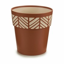 Self-watering flowerpot Stefanplast 94501 Orfeo Terracotta Plastic 19 x 19 x 19 cm (12 Units)