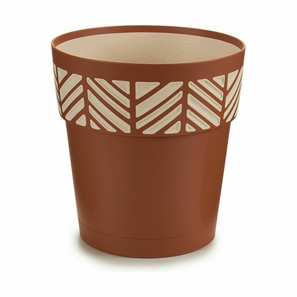 Pot auto-arrosant Stefanplast 94501 Orfeo Terre cuite Plastique 19 x 19 x 19 cm (12 Unités)