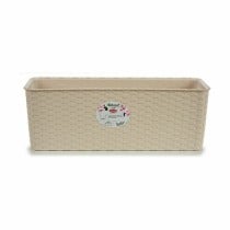 Planter Stefanplast 73760 73760 Beige Plastic 17,5 x 16 x 48,5 cm (12 Units)