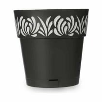 Pot auto-arrosant Stefanplast 88603 Gaia Anthracite Plastique 29 x 29 x 29 cm (6 Unités)