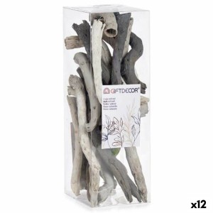 Decorative Log Gift Decor 76716 76716 Grey 9 x 27 x 9 cm (12 Units)