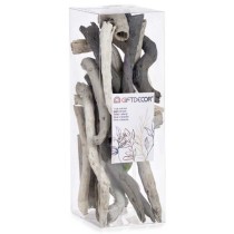 Decorative Log Gift Decor 76716 76716 Grey 9 x 27 x 9 cm (12 Units)
