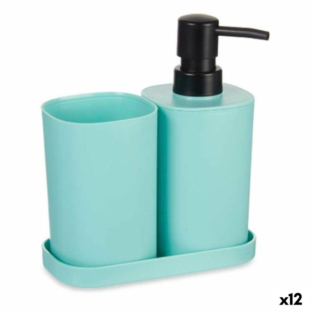 Bath Set Berilo B8108-S3-MINT B8108-S3-MINT Black Green polypropylene (12 Units)