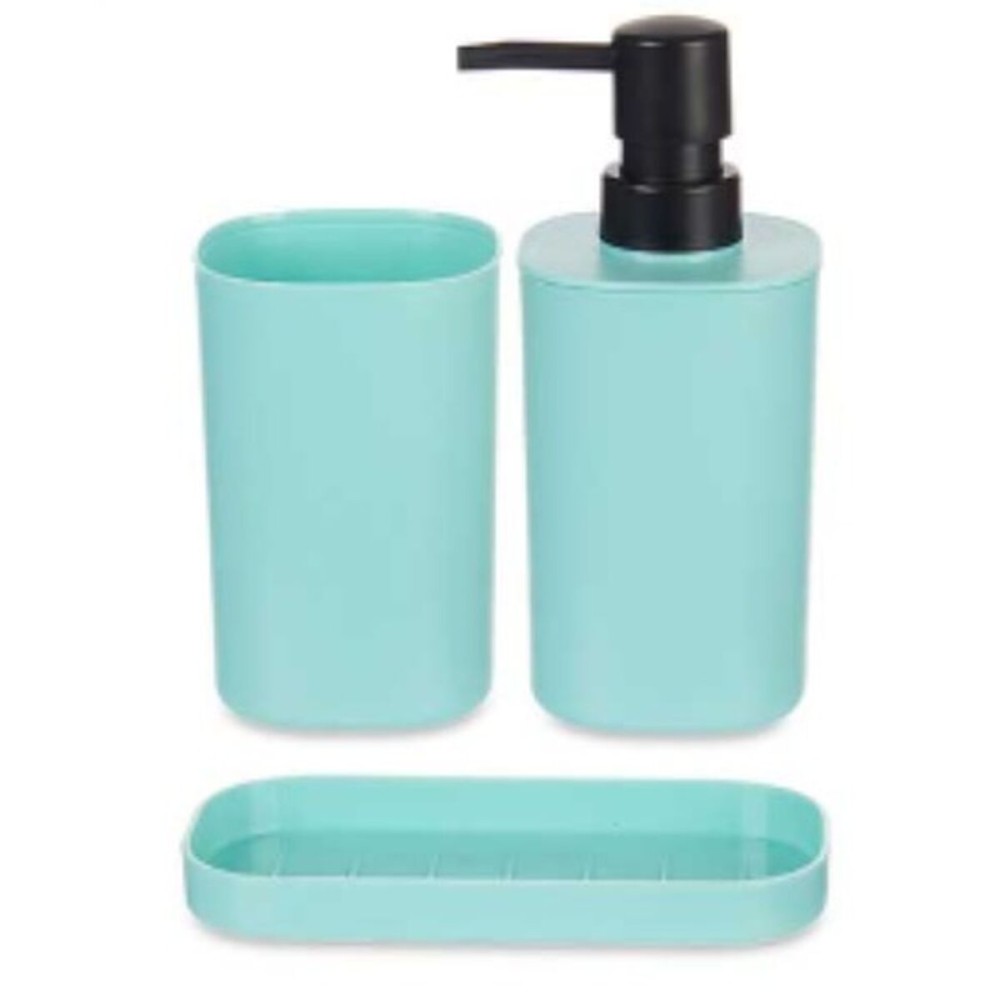 Bath Set Berilo B8108-S3-MINT B8108-S3-MINT Black Green polypropylene (12 Units)
