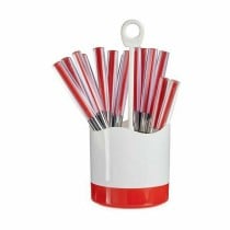 Cutlery Set Kinvara HQ233H10 HQ233H10 Red Stainless steel Plastic (8 Units)
