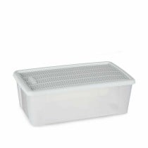 Aufbewahrungsbox mit Deckel Stefanplast 30833 Elegance Weiß Kunststoff 5 L (12 Stück)