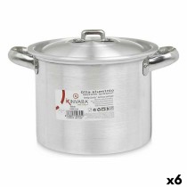 Kochtopf mit Deckel Kinvara 100031 100031 Silberfarben Aluminium 23,5 x 15 x 18 cm (6 Stück)